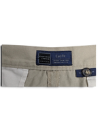 JAKE & IPI Cedarwood State beige cotton trousers interior waistband label and button detail
