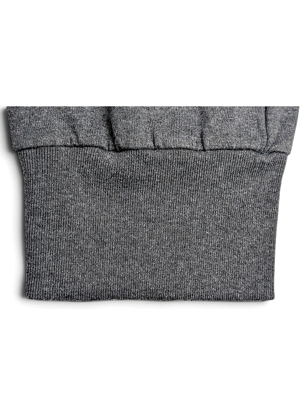 JAKE & IPI Champion light grey fleece jogger cuffed hem detail in soft cotton-blend fabric
