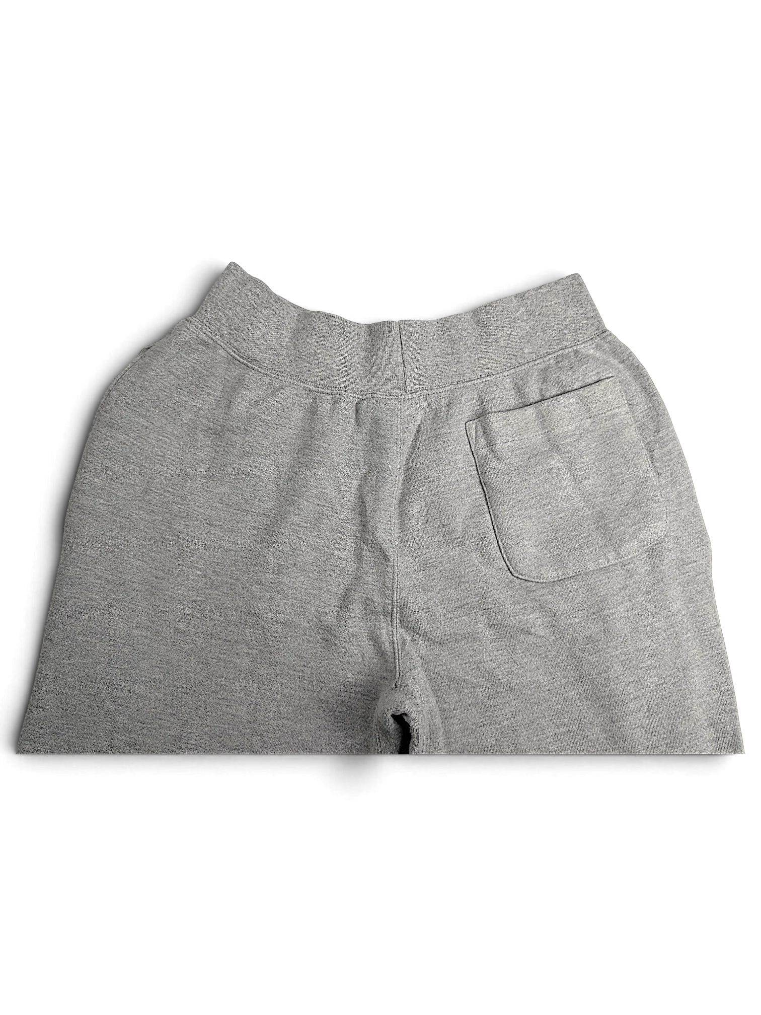 JAKE & IPI Champion Reverse Weave grey heavyweight fleece joggers back view with pocket