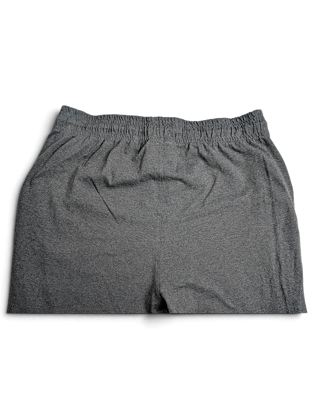 JAKE & IPI Champion light grey fleece joggers with an elastic drawstring waist, shown from the back.