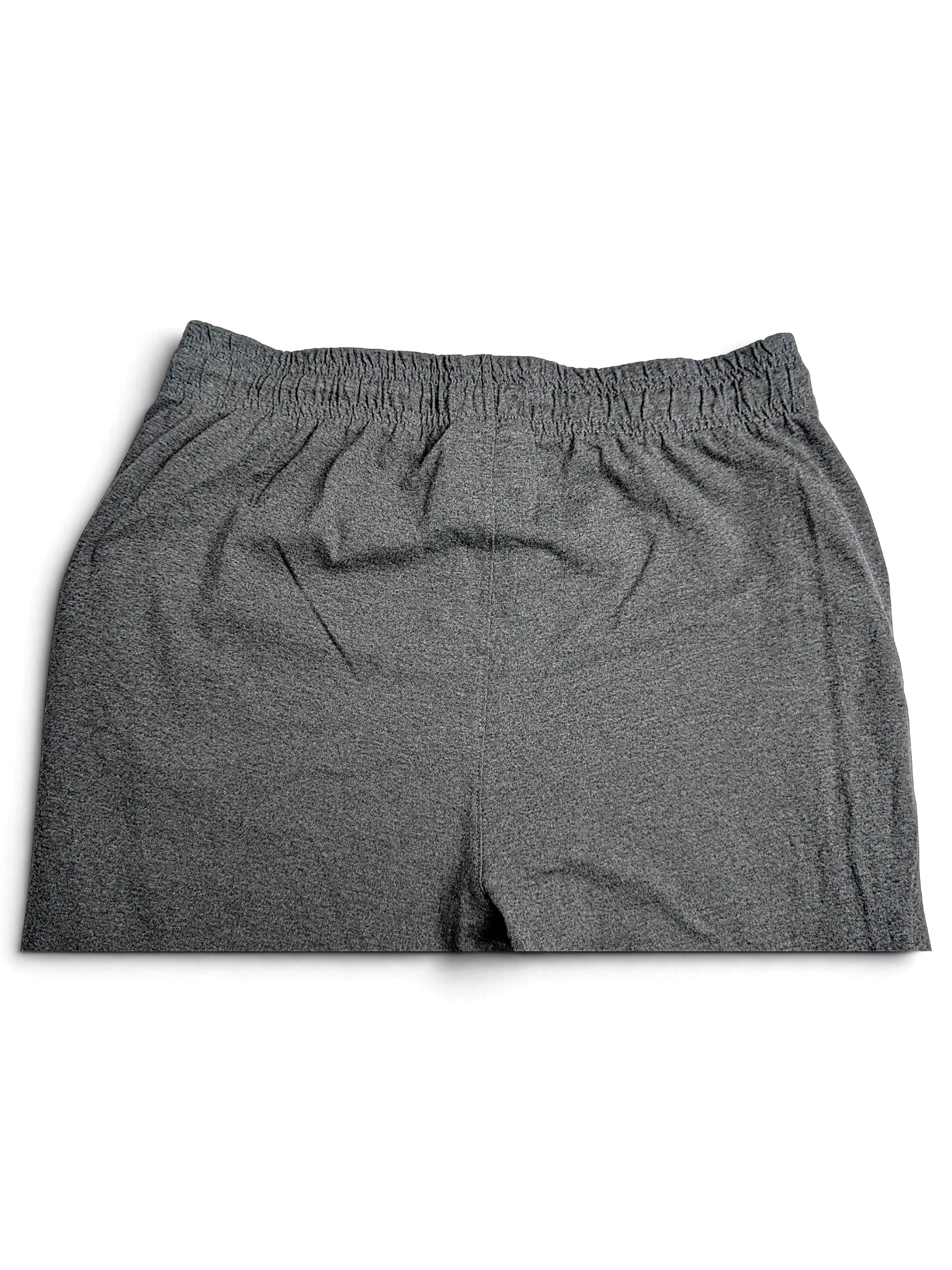 JAKE & IPI Champion light grey fleece joggers with an elastic drawstring waist, shown from the back.