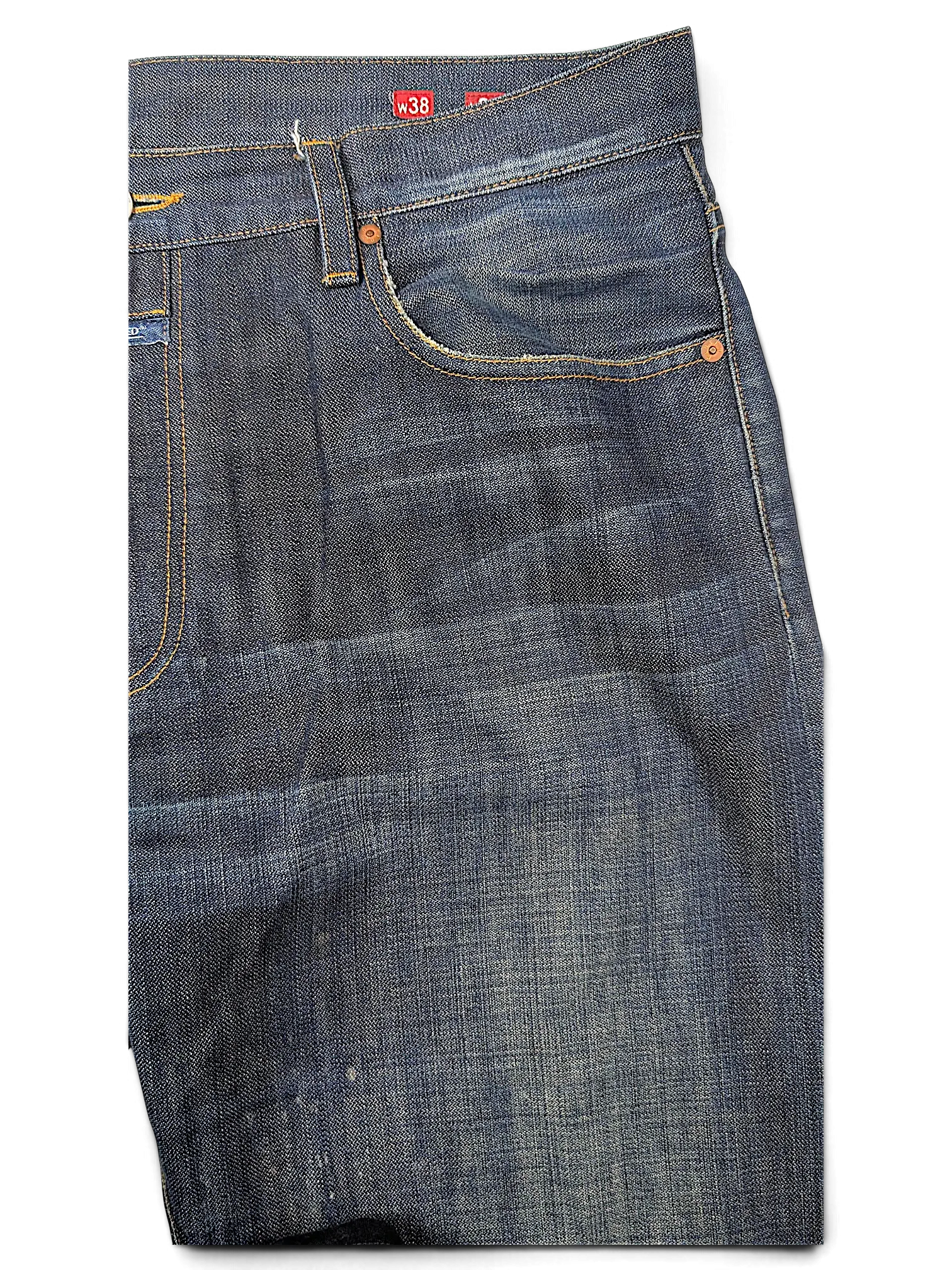 JAKE & IPI Closed blue denim jeans with classic five-pocket construction and a size 38 waist label