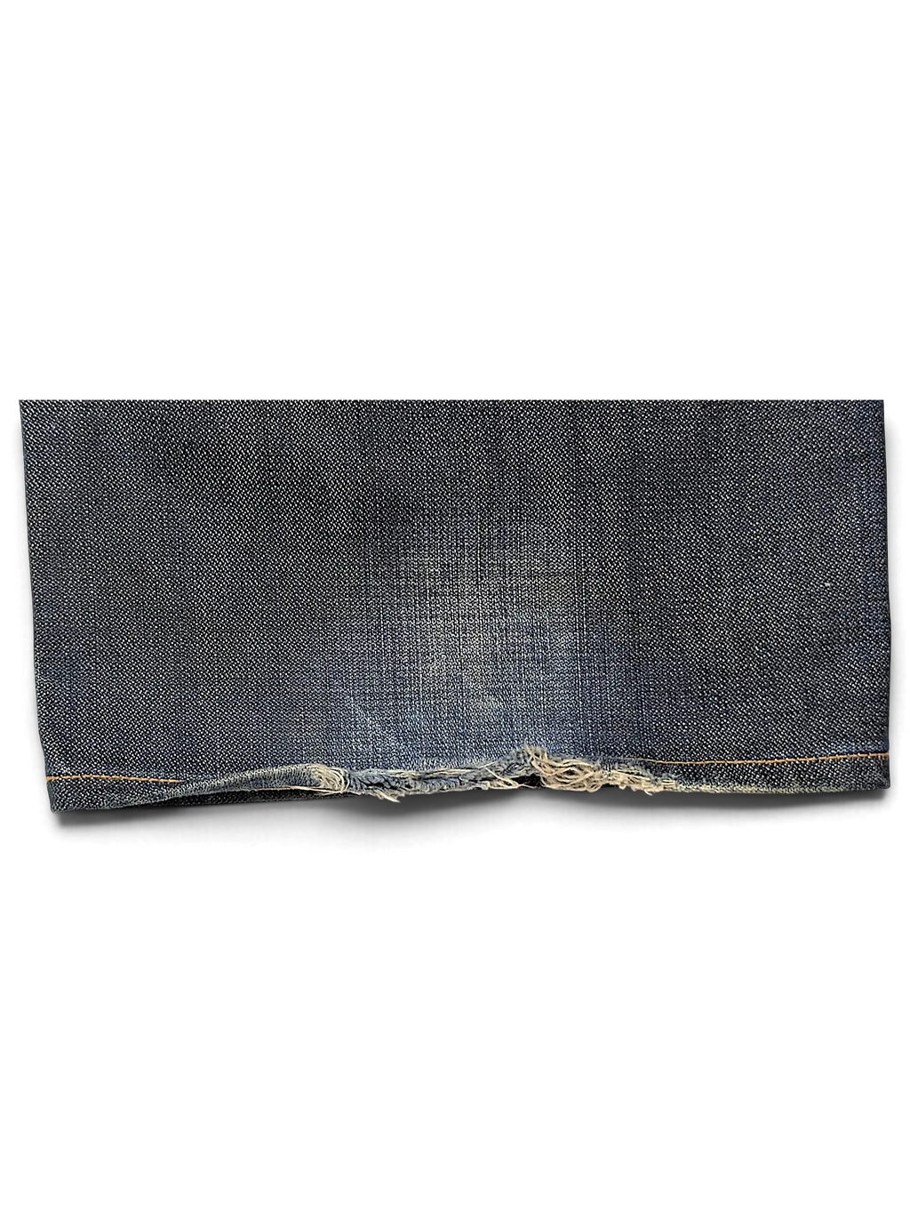 JAKE & IPI Closed dark blue denim jeans featuring a distressed frayed hem detail on the leg opening