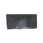JAKE & IPI Closed dark blue denim jeans featuring a distressed frayed hem detail on the leg opening