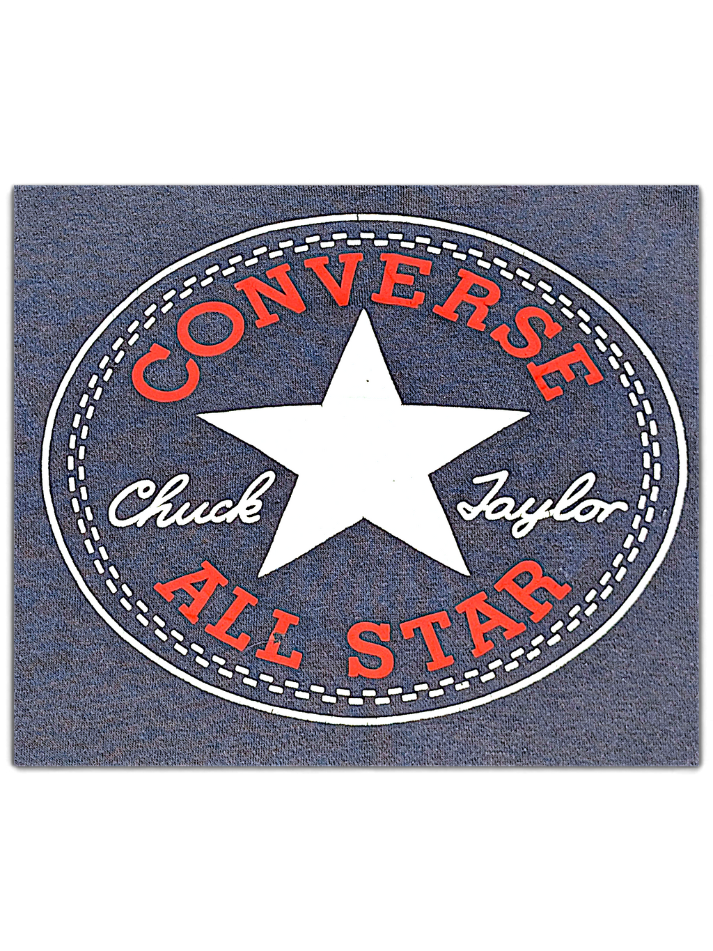 JAKE & IPI Converse Cropped College sweatshirt featuring a large red and white circular Chuck Taylor All Star logo.