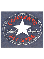 JAKE & IPI Converse Cropped College sweatshirt featuring a large red and white circular Chuck Taylor All Star logo.