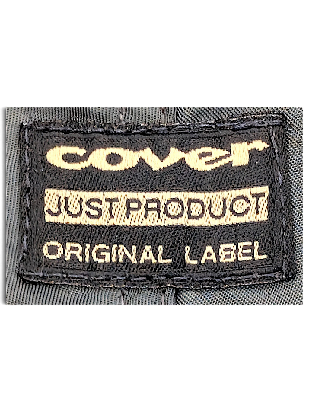 JAKE & IPI dark green cargo pants interior label with cover just product original label embroidery
