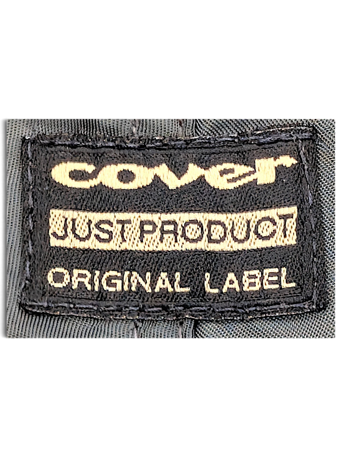 JAKE & IPI dark green cargo pants interior label with cover just product original label embroidery