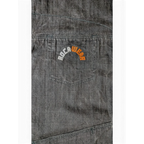JAKE & IPI tummanharmaa farkkutakki, rintataskussa brodeerattu Rocawear-logo.