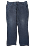 JAKE & IPI Gloria Vanderbilt Missy Bridget dark wash slim leg denim jeans with classic five-pocket styling.