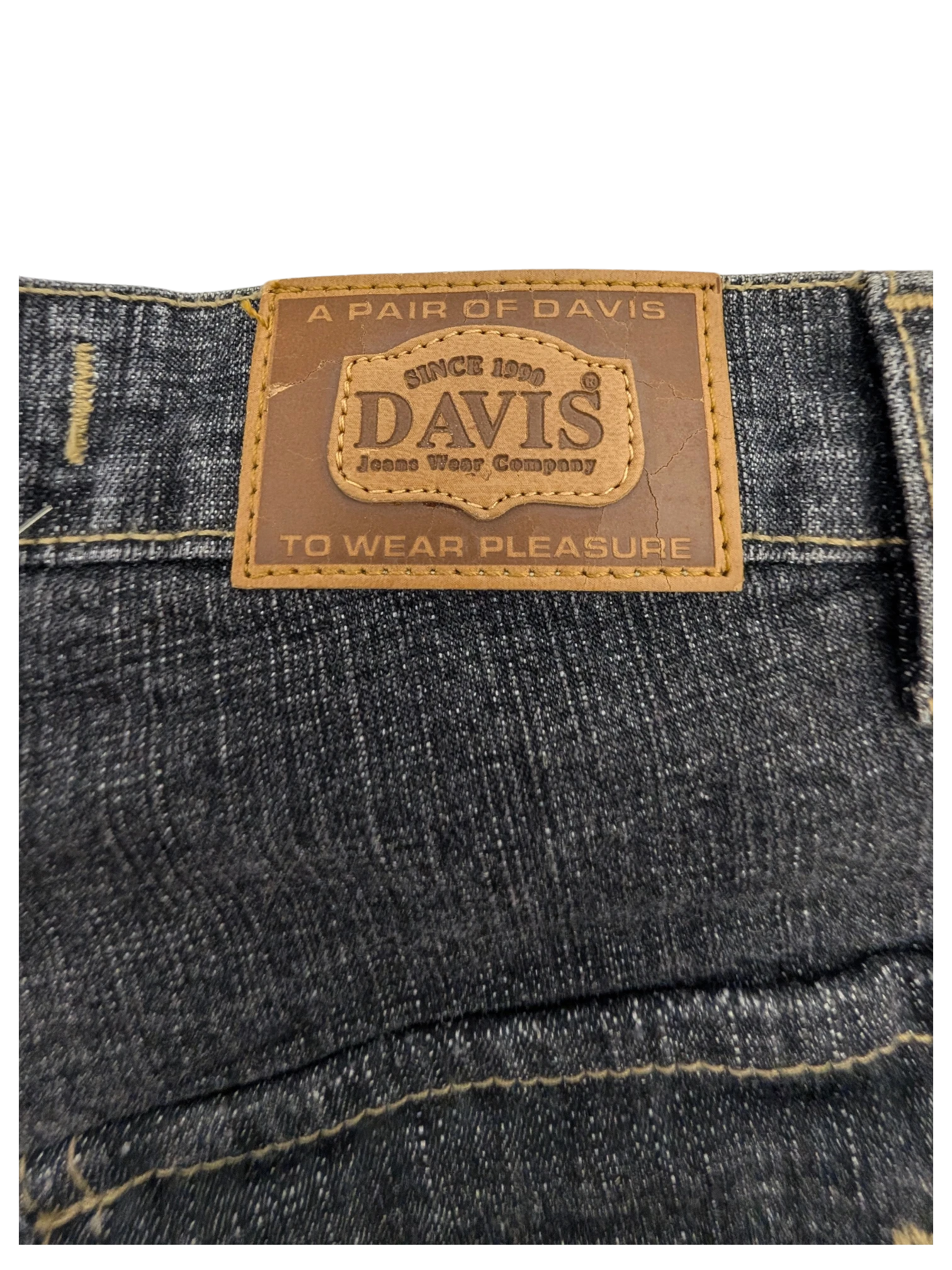 JAKE & IPI Davis Model 6051 dark wash denim jeans, size W31 L32, with leather brand patch.