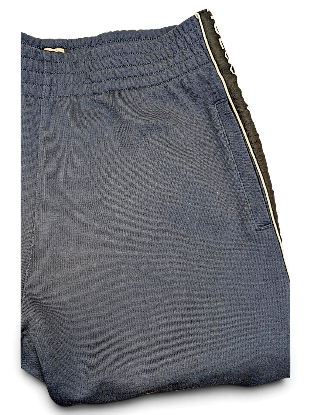 JAKE & IPI pre-owned DC dark grey track pants with branded side tape detail and elasticated waistband