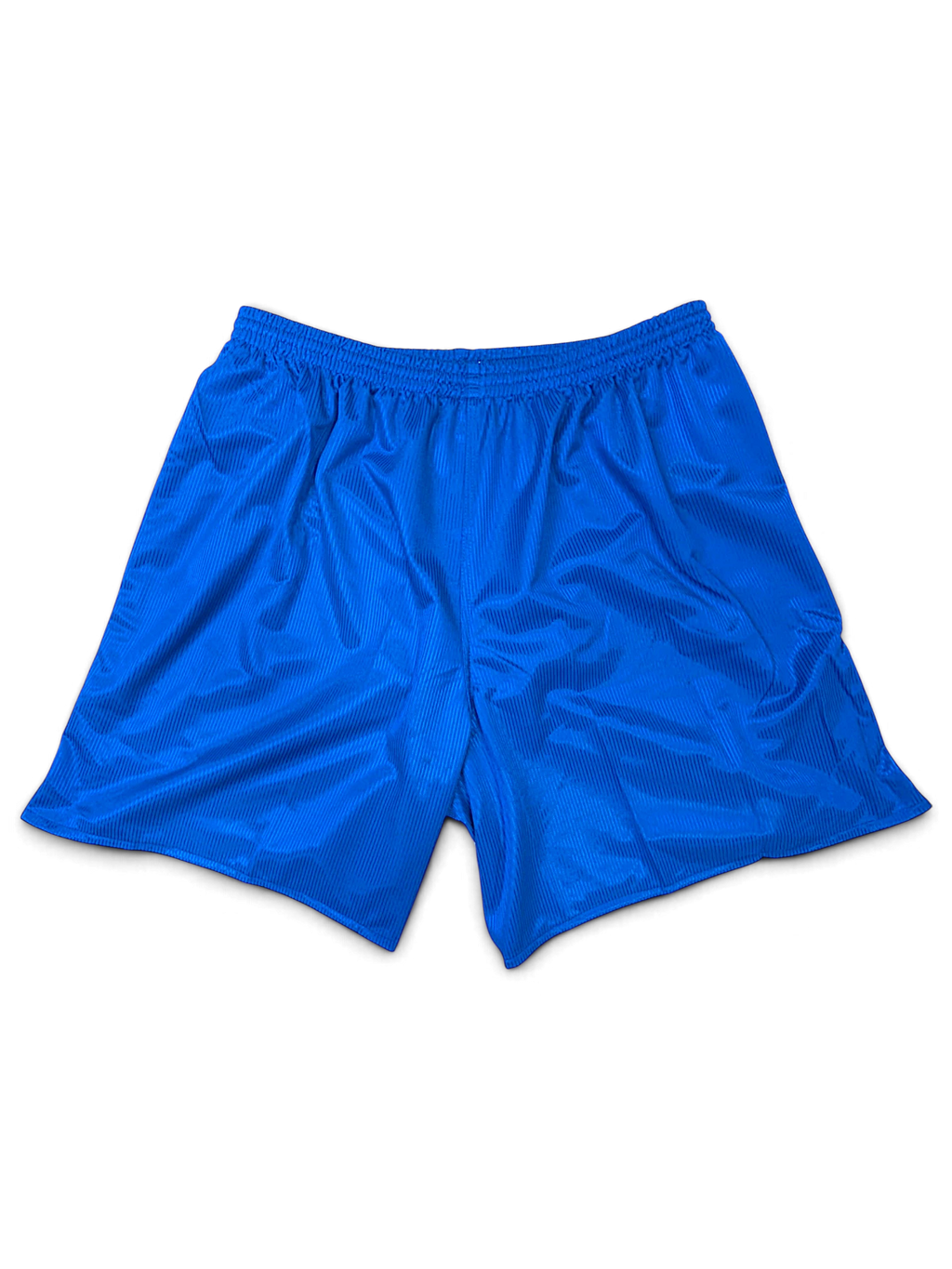 JAKE & IPI deadstock Diadora Real royal-blue 100% polyester football shorts, back view
