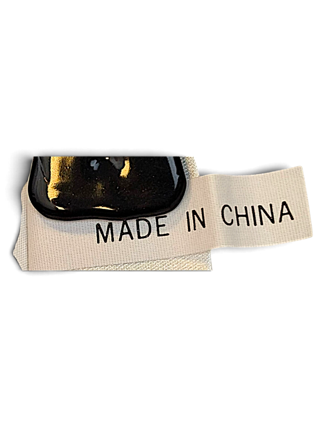 JAKE & IPI Diadora track pants garment label showing Made in China text
