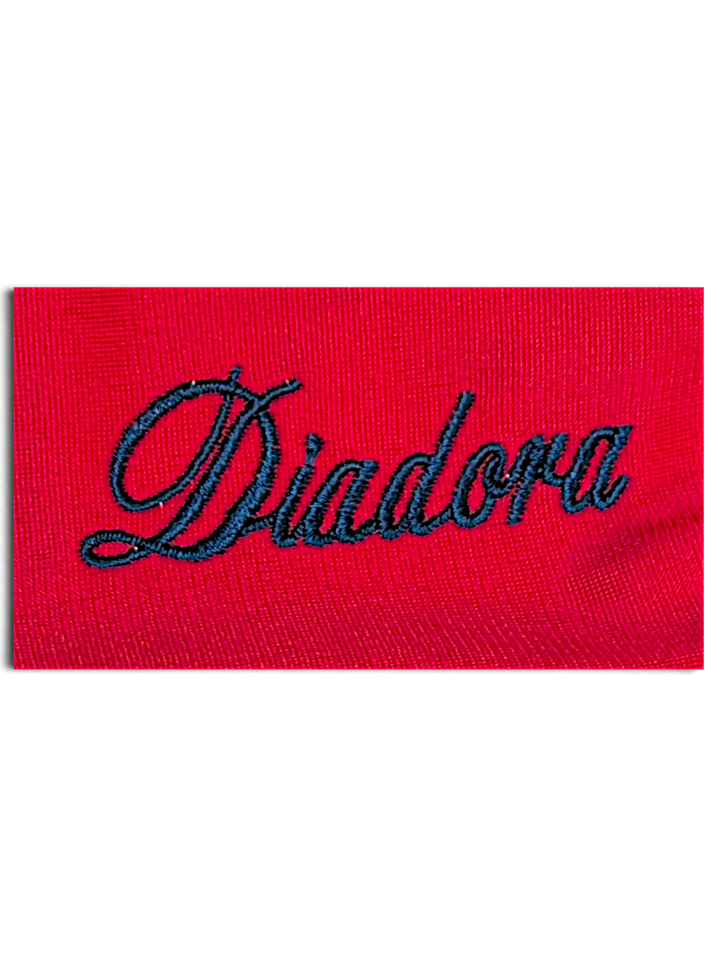 JAKE & IPI pre-owned Diadora track pants in vivid pink polyester with embroidered dark blue brand logo detail