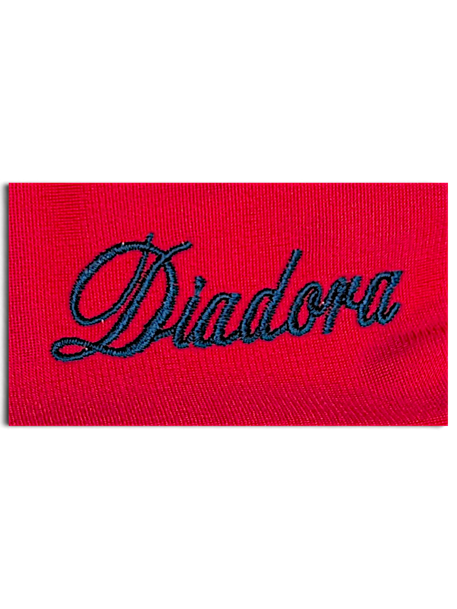 JAKE & IPI pre-owned Diadora track pants in vivid pink polyester with embroidered dark blue brand logo detail