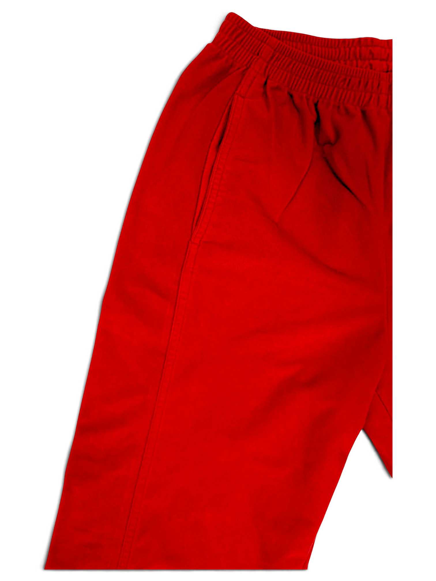 JAKE & IPI pre-owned red Diadora track pants with an elasticated waistband and side pocket detail.