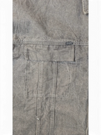 JAKE & IPI Diddy denim jacket in grey with contrast stitching and a chest pocket.
