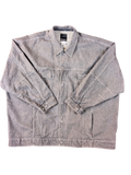 JAKE & IPI Diddy denim jacket in grey wash with button closure and chest pockets.
