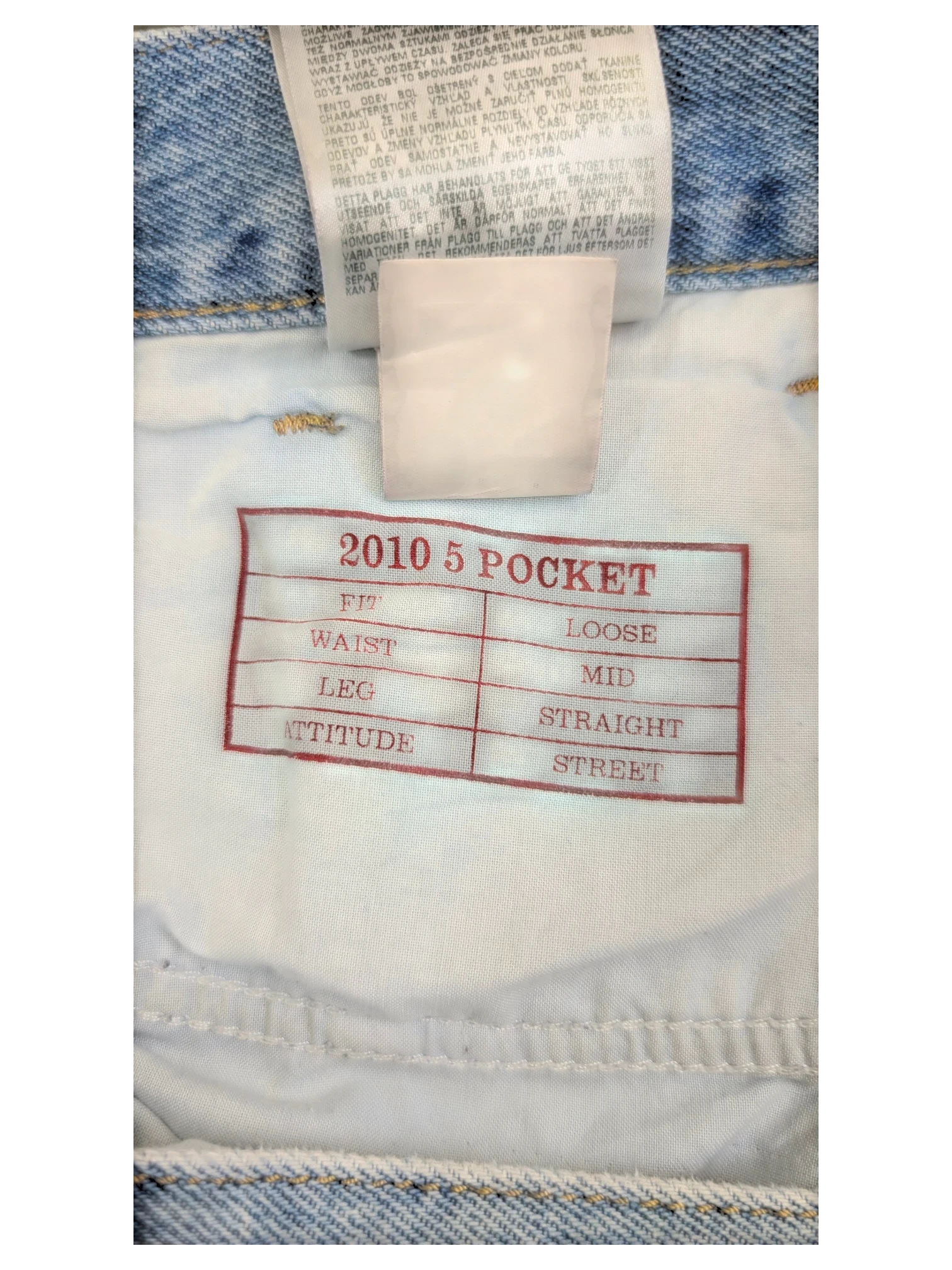 JAKE & IPI Diesel Library 2010 5 Pocket jeans, W30 L30, loose mid straight street fit, blue denim