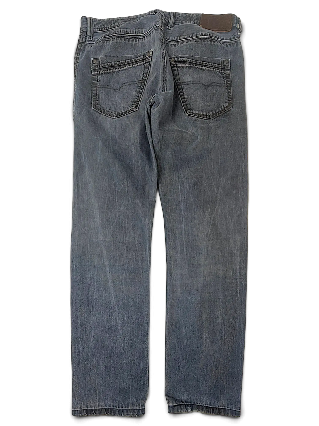 JAKE & IPI Diesel Krayer W32 blue denim jeans featuring a classic five-pocket construction and back view.