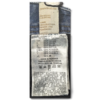 JAKE & IPI Diesel Krayer jeans care label showing 100 percent cotton material and washing instructions