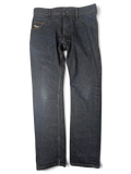JAKE & IPI Diesel Krooley dark wash denim jeans with classic five-pocket construction and straight leg fit.