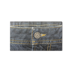 JAKE & IPI Diesel Krooley dark wash denim jeans featuring a branded metal button and contrast stitching detail.