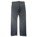 JAKE & IPI Diesel Krooley dark wash denim jeans with classic five-pocket construction and back pocket stitching.