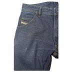 JAKE & IPI Diesel Krooley dark wash denim jeans with five-pocket construction and contrast stitching