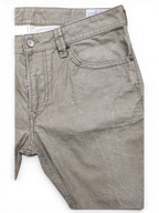 JAKE & IPI Diesel Thavar men's jeans in olive green cotton with button fly and five-pocket styling. Size W34 L32.