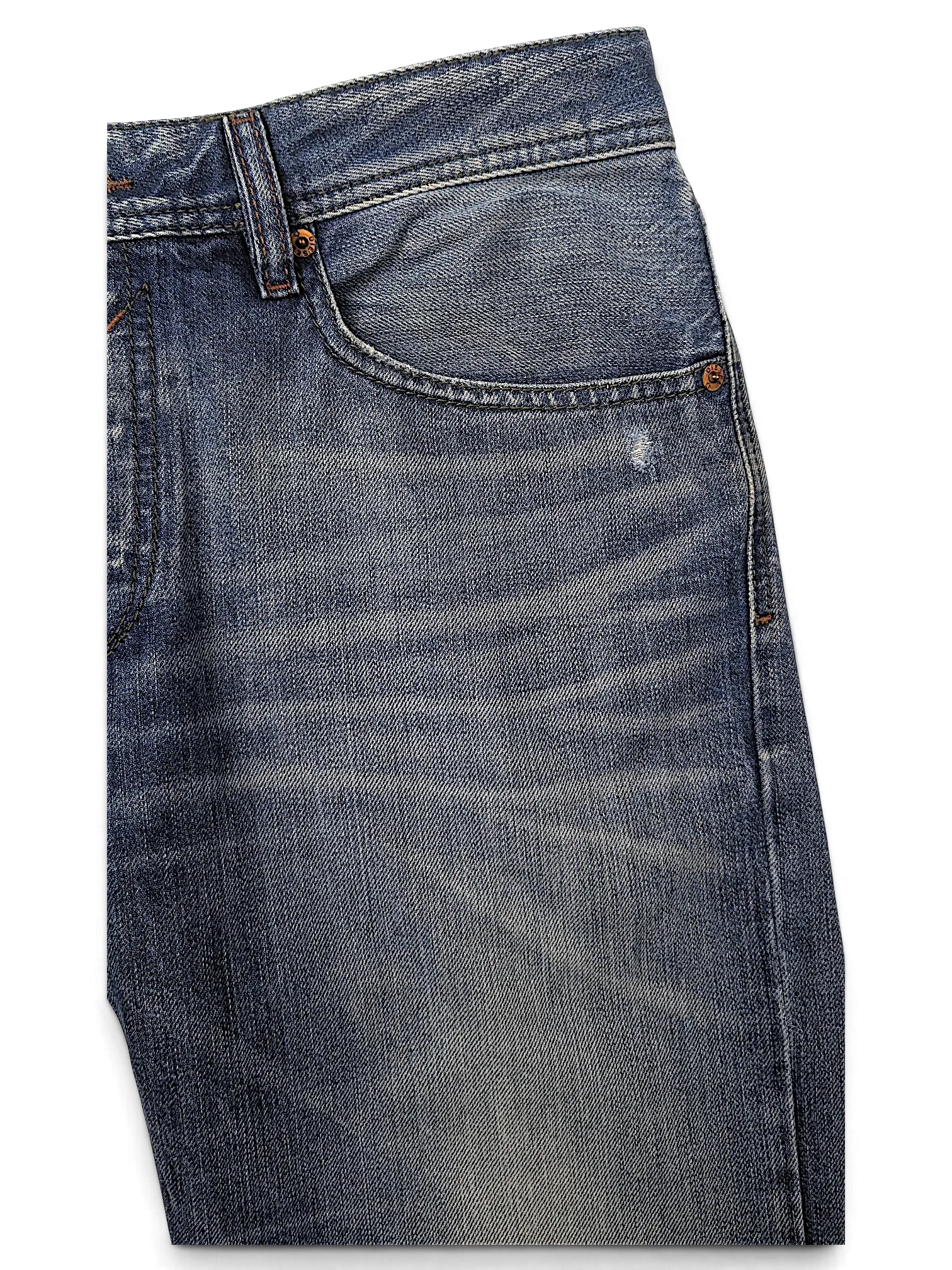 JAKE & IPI Diesel Waykee blue denim jeans featuring a classic five-pocket construction and faded wash detail.