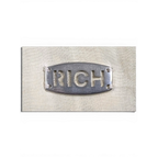 JAKE & IPI Disorder Richmond utility shirt metal RICH brand tag detail