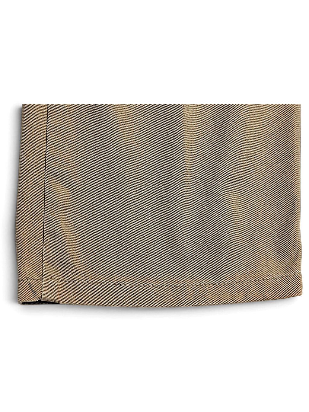 JAKE & IPI pre-owned Dockers beige cotton chino trouser leg hem showing fabric texture and straight cut