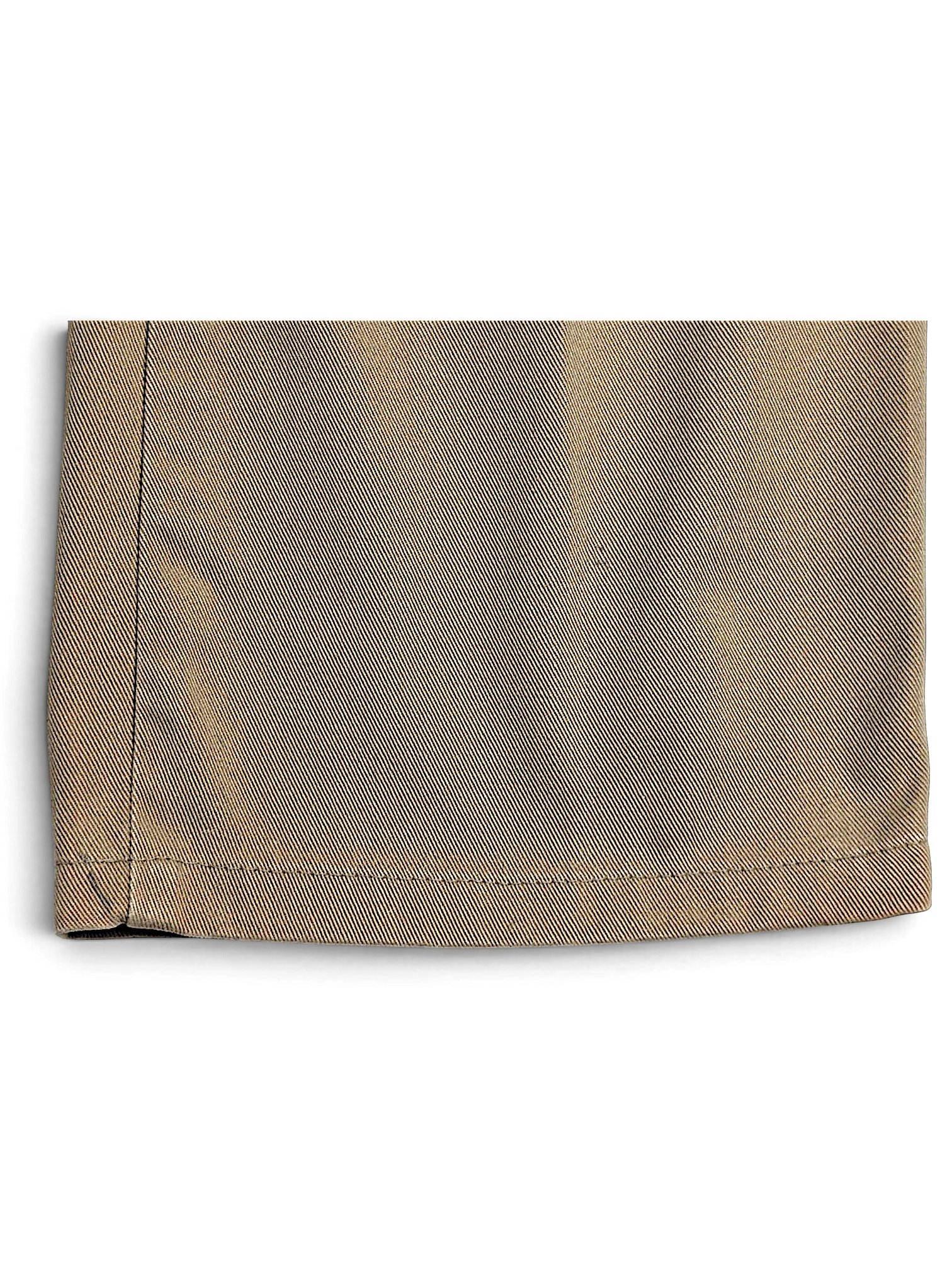 JAKE & IPI pre-owned Dockers beige cotton chino trouser leg hem showing fabric texture and straight cut
