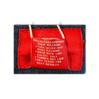 JAKE & IPI Ecko denim jacket with red care tag. Blue denim, cotton lining.