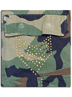 Rhinestone Woodland Camo BDU Cargo Pants – Medium Regular – product photo 8