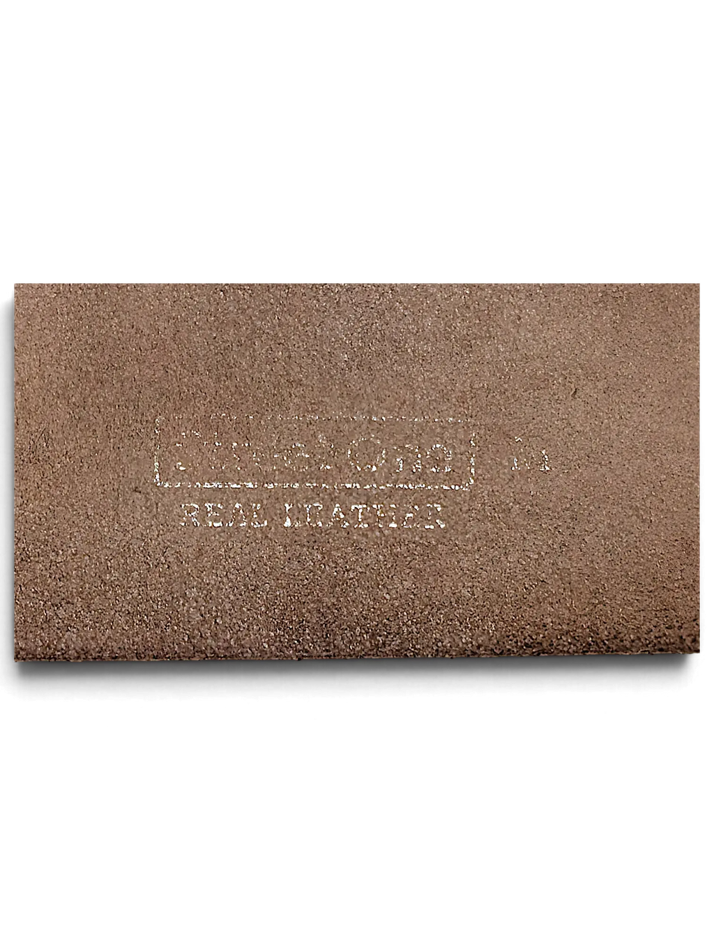 JAKE & IPI Street One grey real leather belt with embossed branding detail on the textured surface