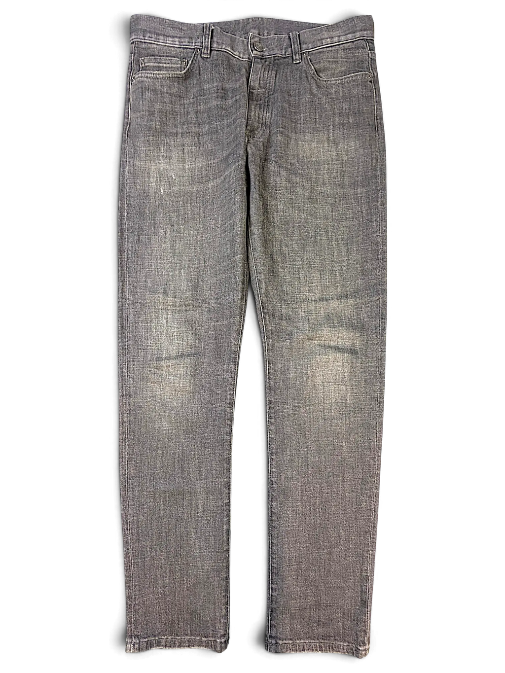 JAKE & IPI IBE Zegna grey denim jeans with a faded wash and classic five-pocket design