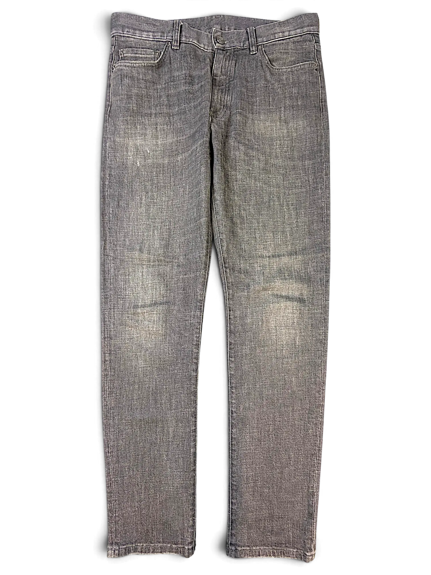 JAKE & IPI IBE Zegna grey denim jeans with a faded wash and classic five-pocket design