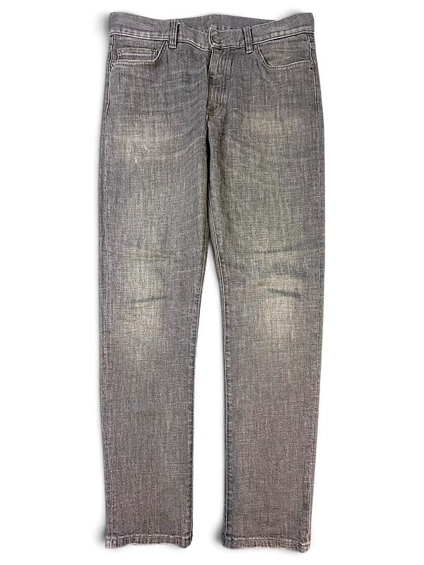 JAKE & IPI IBE Zegna grey denim jeans with a faded wash and classic five-pocket design