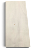 JAKE & IPI Indian Rose white cotton cargo pant fabric showing a small brown stain on the textured material