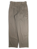 JAKE & IPI pre-owned Jeanswest light grey taupe cotton pleated trousers with a relaxed easy fit cut.