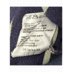 JAKE & IPI pre-owned Lacoste navy and beige striped polo shirt care label detail