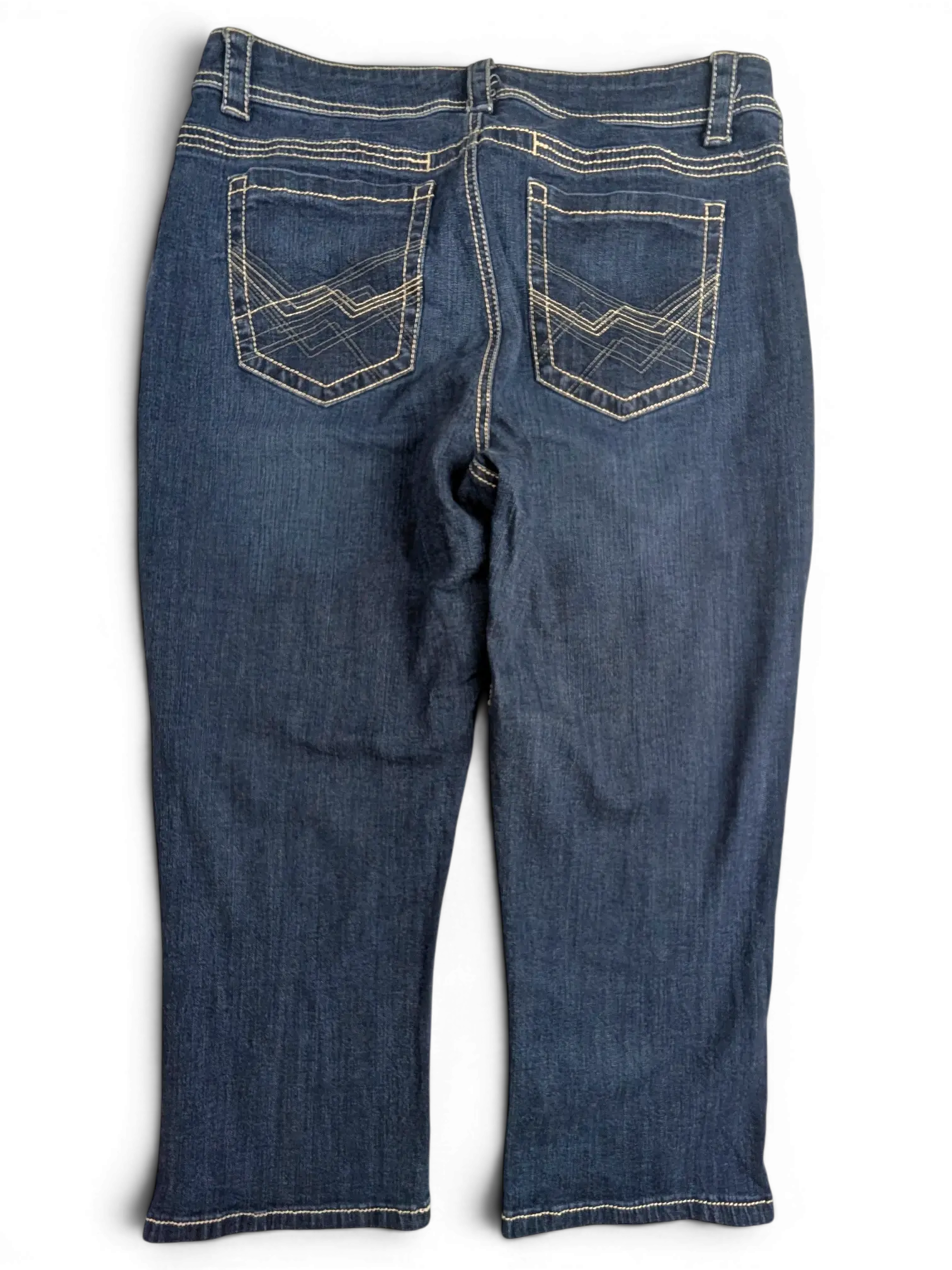 JAKE & IPI Lee Slender Secret 14 M dark wash denim jeans with back pocket geometric stitching detail