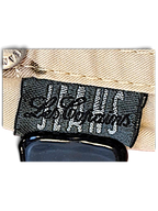 JAKE & IPI Les Copains beige floral trousers clothing brand label detail