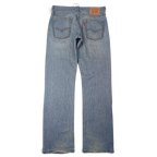 JAKE & IPI Levi's 514 vaaleat farkut takaa: klassinen viisitaskumalli ja nahkamerkki.