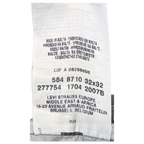 JAKE & IPI Levi's 584 87 -farkkujen sisäpuolen hoito-ohjelappu, koko 32x32 ja valmistustiedot