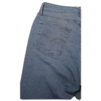 JAKE & IPI Levi's 726 flare -farkut vaaleansinistä denimiä, takataskussa tunnusomainen kaaritikkaus