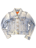 JAKE & IPI Levi's Strauss girls light wash denim jacket with button-up front and chest pockets